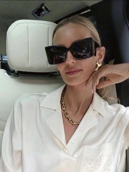 Saint Laurent SLM119 BLAZE 001 Butterfly Sunglasses - Black